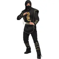 Boland Schwarzer Ninja Hanzo Herrenkostüm