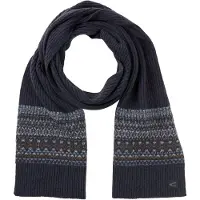Camel active Strickschal aus reiner Wolle in Navyblau | Gr.: onesize