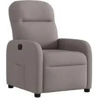 vidaXL Relaxsessel Taupe Stoff