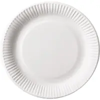 Papstar Kartonteller rund weiss