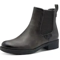 Tamaris Damen Stiefelette ohne Verschluss mit elastischen Einsatz 1-25378-45, Größe:40 EU, Farbe:Grau