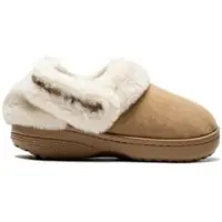 Crocs Pantoletten Classic Unfurgettable Vegan Suede Clog 212106 Beige