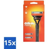 Gillette Fusion 5 Rasierklingen – Ergonomisches Design – 2 Ersatzklingen - Vorteilspack - 15 Stücke