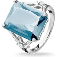 Thomas Sabo Ring Stein Blau gross mit Stern