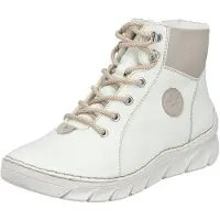 Rieker Damen Stiefelette mit sportlicher Sohle und Warmfutter 55040, Größe:40 EU, Farbe:Weiß