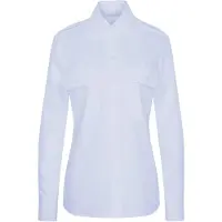 Seidensticker Hemdbluse , Damen, Gr. XXL (44), blau (hellblau), 100% Baumwolle, unifarben, slim fit, ohne Ausschnitt, Blusen Hemdbluse, 1/1 Kragen Uni