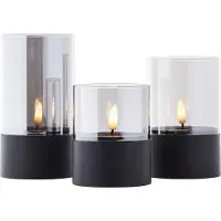 Brilliant Bougie LED / TL-KERZE / 2500K / TIM,schwarz