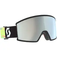SCOTT - Skibrille - Ambit Black/Neon Yellow AMP White Chrome S2 - schwarz