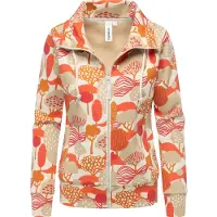 Ragwear Sweatjacke "Ronette Print" Zip-Jacke mit Allover-Print und hohem Kragen