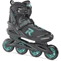 Roces Icon Inline Skates Softboot Damen 80 mm 82A schwarz/aqua Größe 37