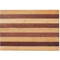 Ferm Living Schneidebrett Stribe Bold Walnut / Oak