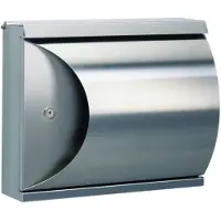Albert Wandbriefkasten A-142693, Edelstahl, 335x400x160mm