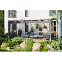 Skanholz Terrassendach "Novara", BxT: 557x359 cm, versch. Farben