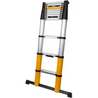 Batavia by Batavia Teleskopleiter Limited Edition - Ausgestattet mit Soft-Close-System und Winkelindikator und rutschfesten Sprossen - Für Profis und Heimwerker - Silber Aluminium - 83 - 327 x 83,5 x 8 cm