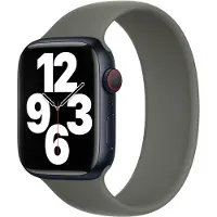 Apple Silikon Solo Loop für Watch | 38/40/41/42 mm - Größe 2 - Olive