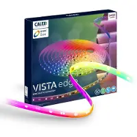 Calex Vista LED-Streifen, Länge 30 m, RGB, CCT Fernbedienung Vista, dimmbar, weiß / opal, für Wohn- / Esszimmer, Kunststoff, Modern