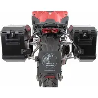 Hepco&Becker Xplorer Cutout Kofferpaar mit Träger schwarz für Multistrada Unisexanthrazit025 - Motorradzubehör - Motorradgepäck
