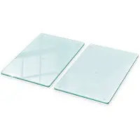 Wallfluent GLASPLATTE 2x 30x52cm Transparent