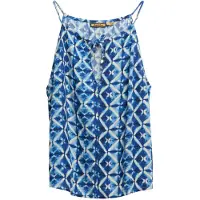Superdry für Damen. W6012102A Trägertop Beach blau (M), Lässig, Viskose, Ärmellos / Hosenträger