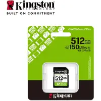 Kingston 512gb Sdxc Canvas Select Plus Gen3 150 Mb/s C10 Uhs-i U3 V30 Speicherkarte