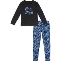 Buffalo Pyjama 2 langer Schlafanzug mit Zebramuster