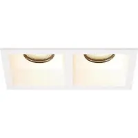 LEDVION LED Einbaustrahler 2-Licht Weiss Warmweiss