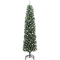 vidaXL Fritz (mit 300 LEDs und 120 weissen/grauen Kugeln)