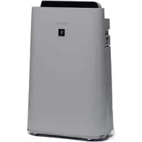 Sharp UA-HD40E-L Luftreiniger (mit Befeuchtungsfunktion, Verbesserung der Luftqualität, Ideal für Allergiker, drei Stufen Filtersystem, HEPA-Filter, Räume bis zu 26 m²) hellgrau []