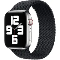 Apple Geflochtenes Solo Loop für Watch | 44/45/46/49 mm - Größe 12 - Charcoal