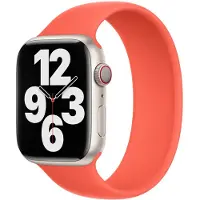 Apple Silikon Solo Loop für Watch | 38/40/41/42 mm - Größe 8 - Nectarine