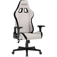 Dutzo E-SPORTS Gamer Stol - Lysegr - Stof - Op til 120 kg