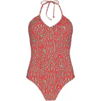 Barts Badeanzug Anangu V-Neck One Piece Damen Red-Größe 40