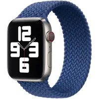 Apple Geflochtenes Solo Loop für Watch | 38/40/41/42 mm - Größe 9 - Atlantic Blue