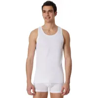Schiesser Unterhemd Herren 145138 Long Life Cotton White-L