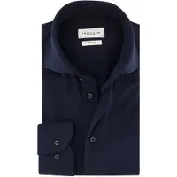 Profuomo Knitted Hemd Dunkelblau