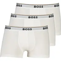 BOSS 3-pack Boxer Trunks White - Str. L 3 stk.