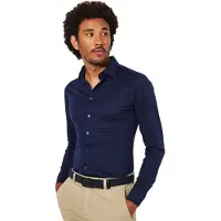 Desoto Herren Hemden Kent 1/1 - Blauw - Größe XXL