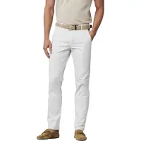 Meyer Baumwollhose Roma weiß unifarben regular fit