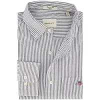 Gant Hemd Herren Reg Classic Oxford Stripe Shirt Persian Blue-XL