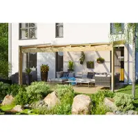Skanholz Terrassendach "Novara", BxT: 557x359 cm, versch. Farben