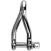 Barton Marine Stainless Twisted Schäkel Silber 10 mm Silber 10 mm