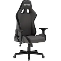 Dutzo E-SPORTS Gamer Stol - Mrkegr - Stof - Op til 120 kg