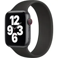 Apple Silikon Solo Loop für Watch | 44/45/46/49 mm - Größe 11 - Schwarz