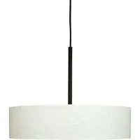 Dyberg Larsen Pendelleuchte LED, Hängelampe, Deckenlampe Pendel, Pendellampe Esstisch, Pendelleuchte für Wohnzimmer, Skandinavische Design, Calix schwarz / weiß