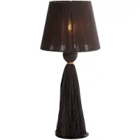 Light & Living Tischlampe Espino Ø 31cm – dunkelbraun