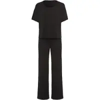 LASCANA Pyjama Set, 2 Stk. mit kleiner Zierknopfleiste an der Hose