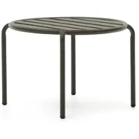 Natur24 Gartencouchtisch Joncos 68 x 68 x 42 cm Aluminium Grün Wohnzimmer Tisch Neu