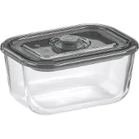 kela Lebensmittelbehälter, Borosilikatglas/Kunststoff, 0,4 l, 14 x 10 x 6,5 cm /