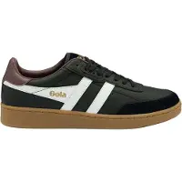 Gola Contact Leather Sneaker Men black/white/burgundy/gum (BR) 9