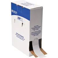 Brady BM-109-427, Vinyl, selbstlaminierend, Weiss/Transparent, matt, 38.10 x 38.10(101.60) mm, für